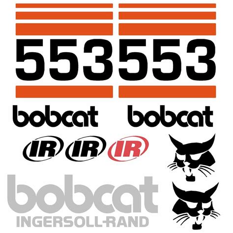 bobcat 553 skid steer stickers|bobcat skid steer tie down.